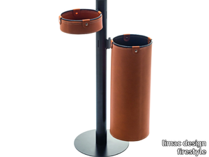 ADELFO - Bonded leather umbrella stand / pin tray _ limac design firestyle