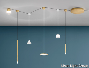 SINFONIA SYSTEM - LED glass and aluminium pendant lamp _ Linea Light Group