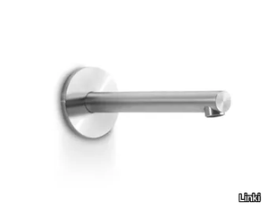 CANNE 251 - Wall-mounted stainless steel bathtub spout with plate _ Linki