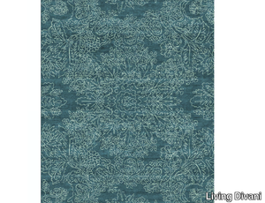 CECI N’EST PAS UN BAROQUE - Wool rug with floral pattern _ Living Divani