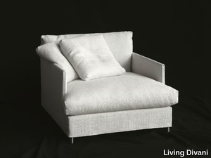 CHEMISE XL - Fabric armchair with armrests _ Living Divani