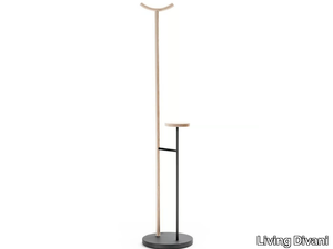 KIGI - Aluminium and wood coat stand _ Living Divani