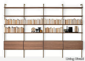 SAILOR - Floor-ceiling mounted bookcase _ Living Divani