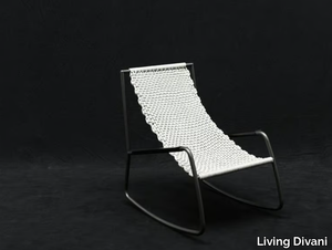 FLOW - Rocking fabric garden armchair _ Living Divani