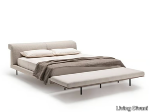 SUMO - Fabric double bed with adjustable headrest _ Living Divani