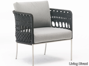 TOMBOLO - Upholstered easy chair with armrests _ Living Divani