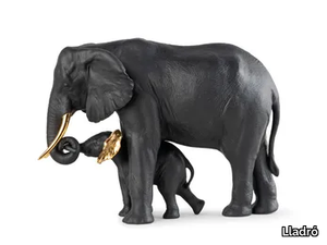 ELEPHANT (BLACK) - Porcelain decorative object _ Lladró