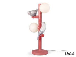 PARROT LIGHT - Porcelain table lamp _ Lladró