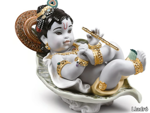 KRISHNA ON LEAF - Porcelain decorative object _ Lladró