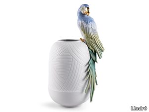 MACAW BIRD VASE - Porcelain vase _ Lladró