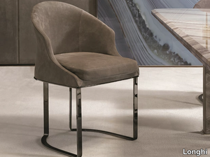 DAPHNE - Upholstered leather chair _ Longhi