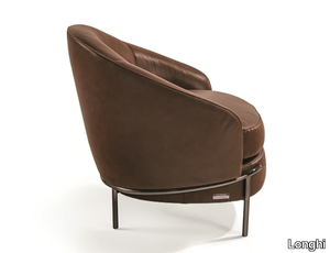 LLOYD - Leather armchair _ Longhi