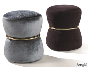 RIVER - Upholstered fabric pouf _ Longhi