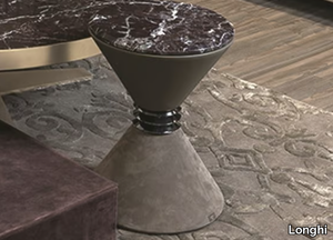 ANGIE - Leather coffee table for living room _ Longhi