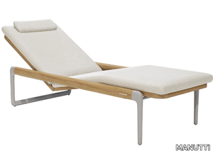 FLOWS - Fabric and aluminium sun lounger _ MANUTTI