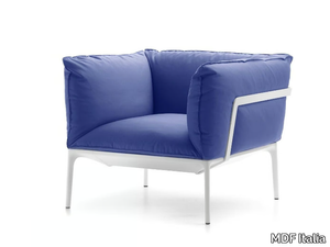 YALE - Upholstered fabric armchair with armrests _ MDF Italia