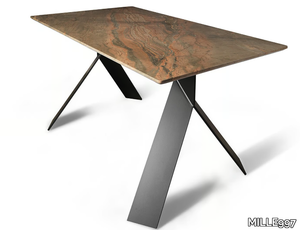 DIONISIO - Rectangular bronzite table _ MILLE997