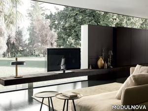 BLADE - Wooden TV wall system _ MODULNOVA