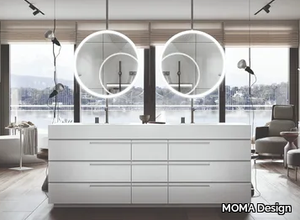 EMPHASIS - Floor-standing double sectional vanity unit _ MOMA Design