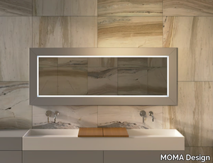 MIRR WOOD - Framed wall-mounted bathroom mirror _ MOMA Design