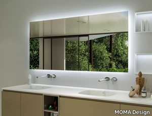 MIRR SLIM - Bathroom wall cabinet with integrated lighting with mirror _ MOMA Design