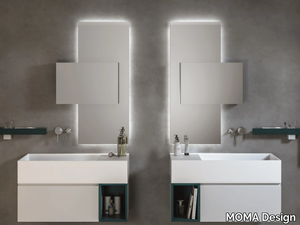 MIRR VERTIGO - Bathroom wall cabinet with integrated lighting with mirror _ MOMA Design