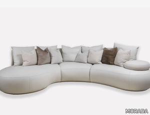 BAHIA ROYAL - Curved nabuk sofa _ MORADA