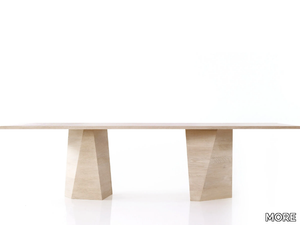 VARAN - Rectangular wooden dining table _ MORE