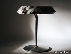 FIORE CALACATTA VIOLA - LED marble table lamp _ Maami Home