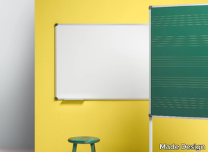 Classic magnetic board - Wall-mounted magnetic metal office whiteboard _ Made Design