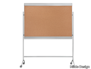 ZENIT - Aluminium office whiteboard with castors _ Made Design