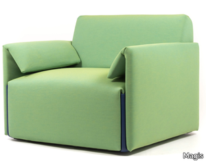 COSTUME - Fabric armchair with removable cover with armrests _ Magis