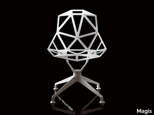 CHAIR ONE 4STAR - Trestle-based die cast aluminium chair _ Magis