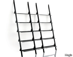 TYKE – THE WILD BUNCH - Open modular powder coated steel bookcase _ Magis