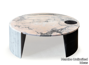 HELENE - Low round marble coffee table _ Mambo Unlimited Ideas