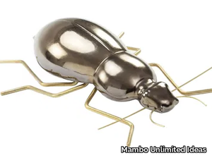 BEETLE Gold - Contemporary style ceramic decorative object _ Mambo Unlimited Ideas