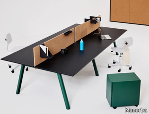 APOLLO - Operative desk with cork screen _ Manerba