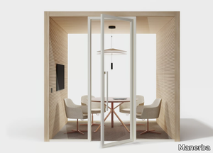 BIBIENA - Acoustic wooden office booth _ Manerba