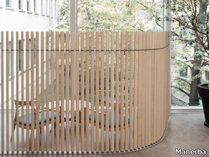 GIUNCO - Wooden room divider _ Manerba