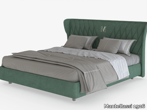 FEDRO - Fabric bed with upholstered headboard _ Mantellassi 1926