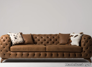 ISIDORO - 3 seater tufted nabuk sofa _ Mantellassi 1926