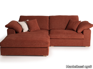 ITALO - Sectional fabric sofa with chaise longue _ Mantellassi 1926