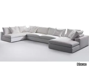 GORDON - Sectional fabric sofa with chaise longue _ Marac