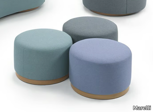 MOON - Round fabric pouf _ Marelli