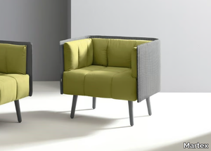 INATTESA - Fabric armchair with armrests _ Martex