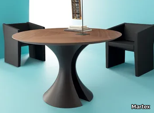 OLA - Round wooden meeting table _ Martex