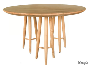 GIANNO - Round teak dining table _ Mary&