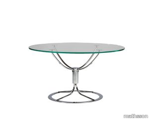 Jetson table-Leaf of transparent glass