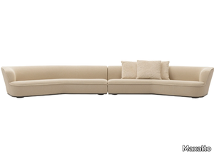 LILUM - Sectional curved fabric sofa _ Maxalto