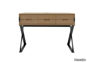 MAX - Wooden secretary desk with drawers _ Maxalto